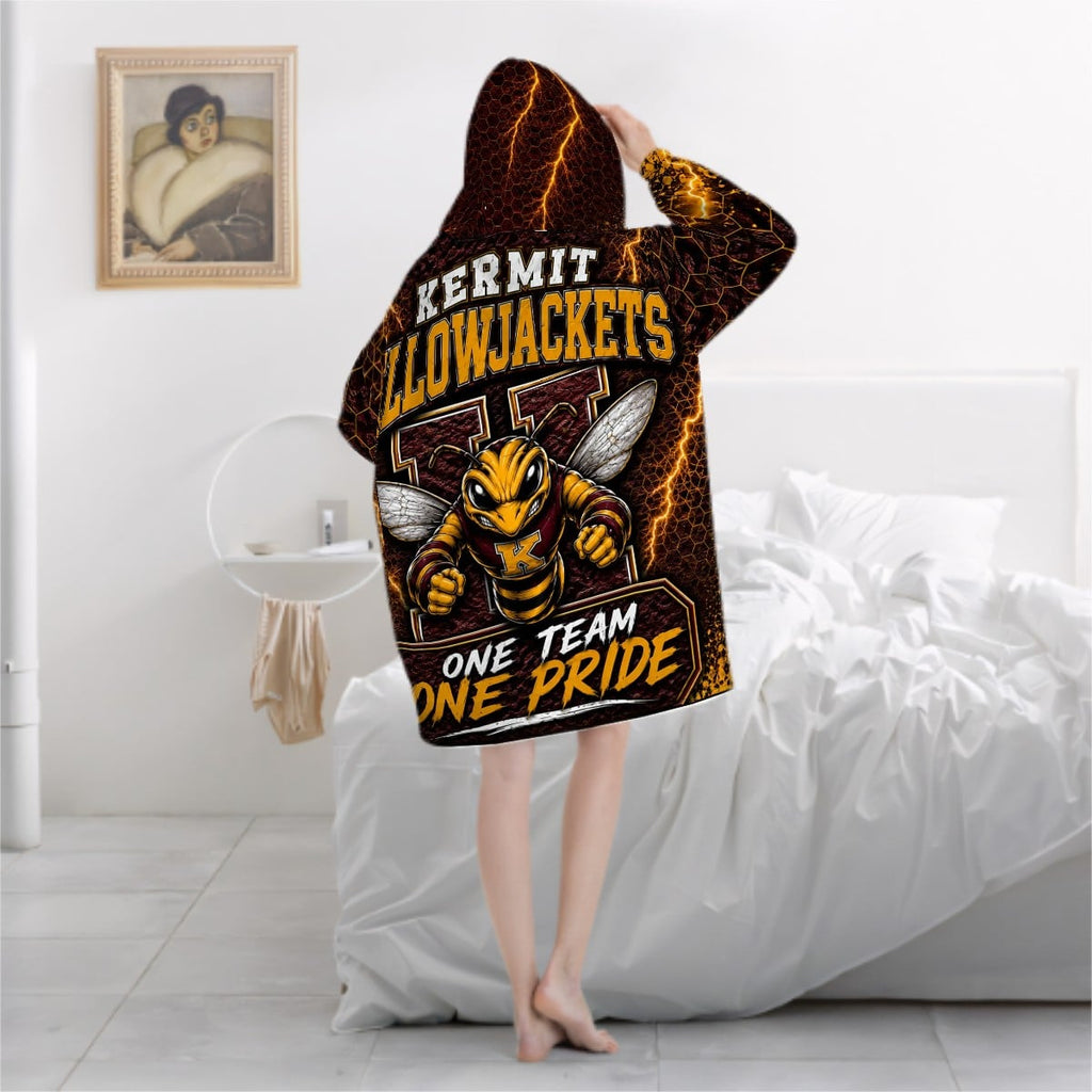 Kermit Yellowjackets Adult Blanket Hoodie – One Team One Pride