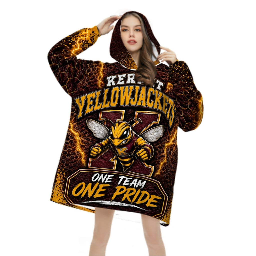 Kermit Yellowjackets Adult Blanket Hoodie – One Team One Pride