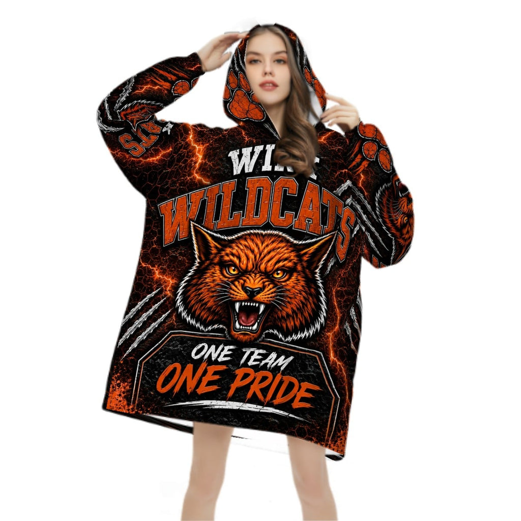 Wink Wildcats Adult Blanket Hoodie – One Team One Pride