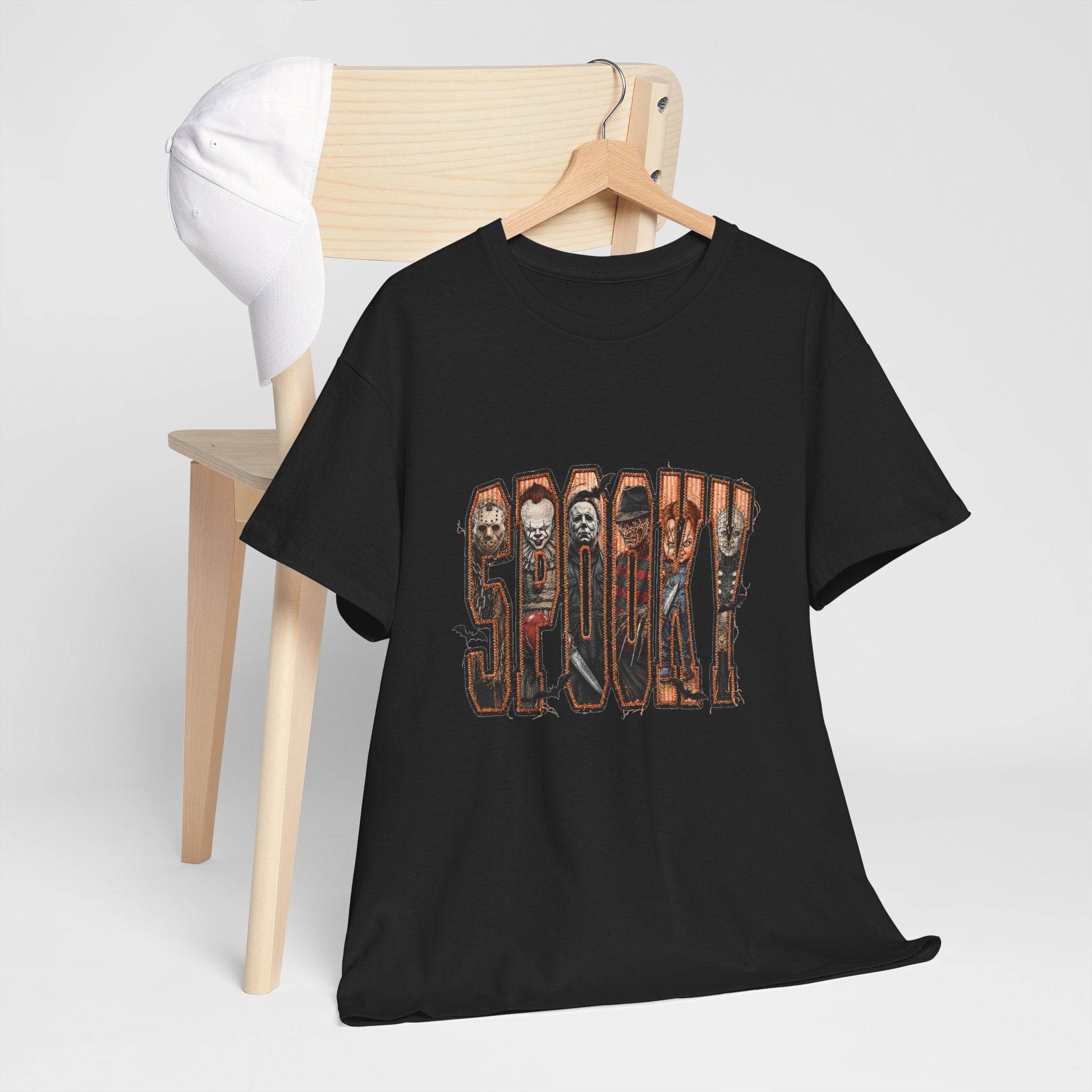 Skull & Bones 'Skullk' Graphic Tee — Gothic Horror Skull Lettering T‑Shirt