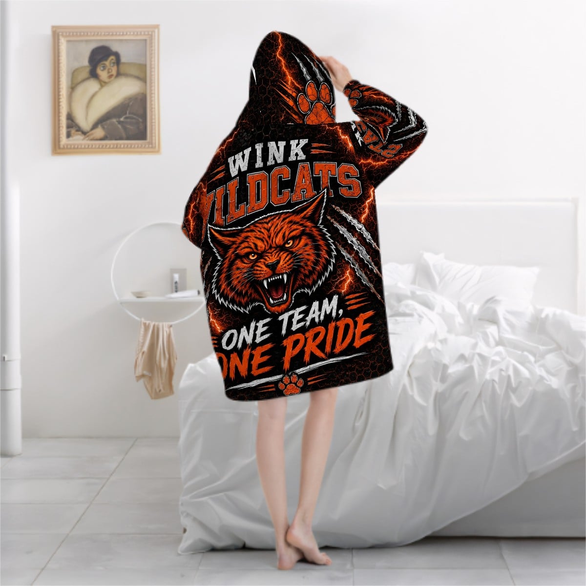 Wink Wildcats Adult Blanket Hoodie – One Team One Pride